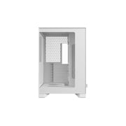 Pop 2 Vision Panoramic Glass White RGB E-ATX Dual-Chamber PC Gaming Case with Front and Side TG Panels Mid Tower PC Case