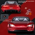 thumbnail image 5 of 1:24 Scale Tesla Roadster Alloy Car Model Diecast Toy Vehicles for Kids, Tesla car Model，Pull Back Alloy Car with Lights and Music,Gifts for Boys and Girls. (Red), 5 of 9