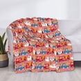 thumbnail image 3 of Rateoe Cartoon with Traffic Elements Pattern Flannel Throw Blanket, Ultra-soft Blanket for Bed, Couch, Car, Hypoallergenic Anti-pilling blanket-60"x50"(Horizontal), 3 of 6