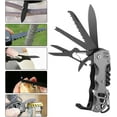 thumbnail image 3 of Swiss Style Pocket Knife, Multitool Folding Kinfe, Gift for Men Dad Daily Use, Outdoor, Camping, Hiking (Gray), 3 of 5