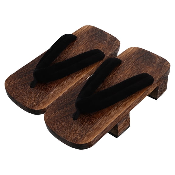 AURARMLET Japanese Wooden Clogs Traditional Slippers with Ergonomic Design for Indoor Use