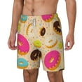 thumbnail image 2 of Balery Donuts Mens Swim Trunks Swim Shorts for Men Quick Dry Inseam Beach Shorts with Compression Liner Pocket-Large, 2 of 9