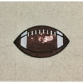 thumbnail image 3 of Sequin Football 3-1/2", Sports Ball, Embroidered, Iron on Patch, 3 of 4