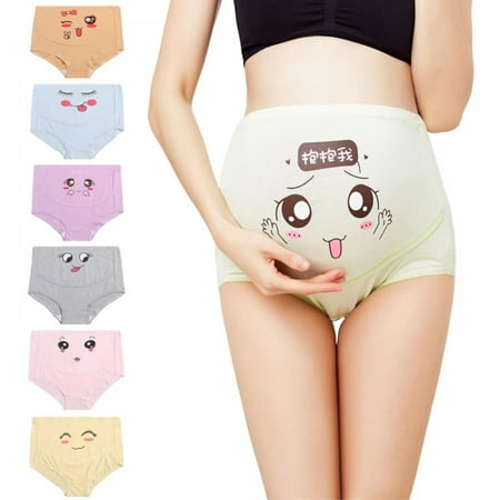 

KOERIM 7Pack/Set High Waisted Cotton Underwear Ladies Soft Full Briefs Panties M-5XL Cute Lady Women s Soft Seamless Antibacterial Briefs