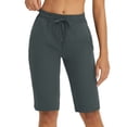 thumbnail image 7 of BALEAF Women's Hiking Shorts 13'' Knee Length Quick Dry Water Resistant Lightweight Bermuda with Pockets Dark Gray XL, 7 of 7