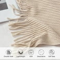 thumbnail image 4 of Couverture de Canapé Crème Blanche pour Décoration Intérieure, 4 of 5