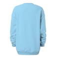 thumbnail image 5 of Fesfesfes Fashion Tops Sweatshirt for Women Long Sleeve Round Neck Loose Sweatshirt Solid Blouse Tops On Sale, 5 of 6