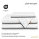 thumbnail image 4 of Juego de Funda para Edredón Dreamlab 2 Piezas Tela Ultra Suave Premier 1800 Doble Cepillado Individual 168cm x 228cm Rayas Satinadas Blanco, 4 of 8