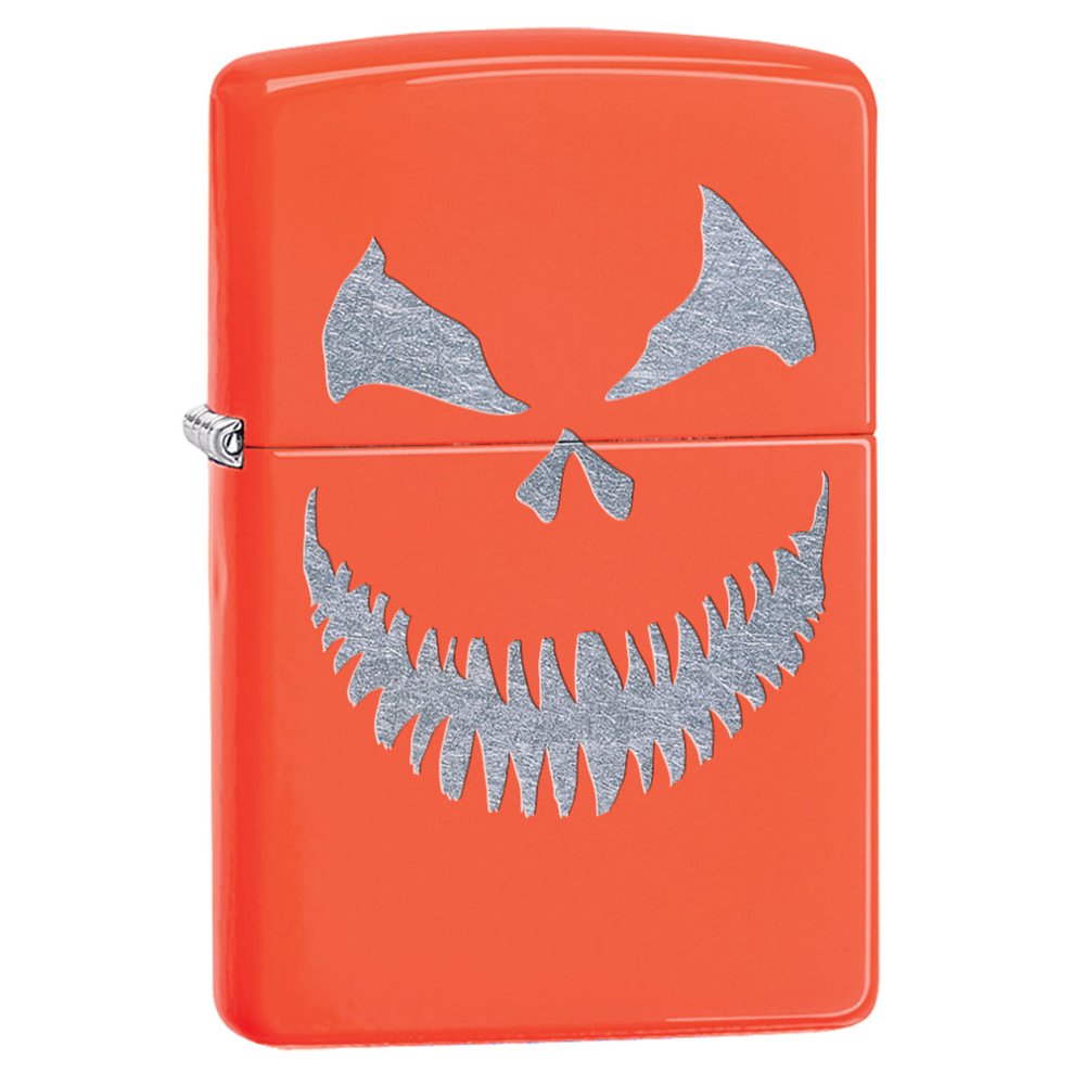 Zippo Lighter Halloween Jack O'Lantern Neon Orange 80475 Walmart
