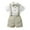 Beige, variant on Bxsruta Baby Boy Outfit, Boys Girls Summer Gentlemen Cotton Bow Solid Color Short Sleeve Shirt Strap Pants Set, Army Green 3 Years