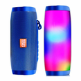 thumbnail image 2 of Haut-parleur Bluetooth Portable Rechargeable 10W Son Stéréo Basses USB/TF/FM Radio Lumière LED Colorée : Bleu, 2 of 8