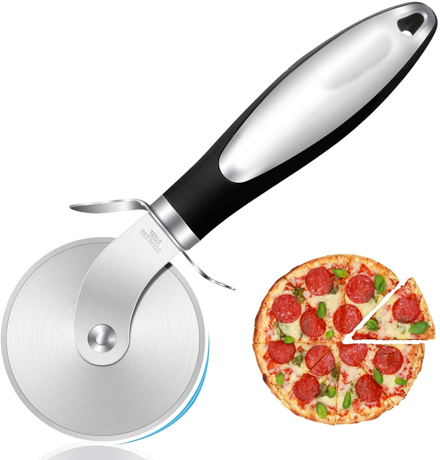 Circular Rolling Slicer Kitchen Cutter Food Vegetable Pizza Chopper Tool 8C