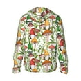 thumbnail image 3 of Sigee Mushrooms Gnomes Print UPF50+ Men's Sun Protection Hoodie Shirt SPF UV Shirt Long Sleeve Fishing Outdoor Lightweight, S-3XL, 3 of 9