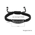 thumbnail image 2 of I Love You to The Moon and Back -Braided Rope Bracelet Cremation Jewelry For Ashes Bracelets Memorial Funeral Urn Bracelet, 2 of 3