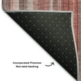 thumbnail image 3 of Addison Rugs Mayfield Washable Transitional Stripes Red Rectangle Rug, 8' x 10', 3 of 6