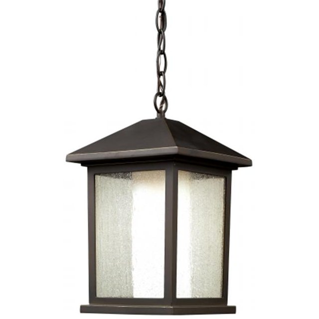 1 Light Outdoor Chain Light Oil Rubbed Bronze Aluminum Glass