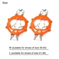 thumbnail image 4 of Crampons 10 Studs Ice Gripper Zapatillas MTB Antideslizantes para Caminar en la Nieve (M) Naranja JShteea Para Estrenar, 4 of 9