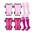 thumbnail image 1 of Set de espinilleras y calcetines de fútbol Hryrbay para niños de 3 a 15 años, 1 of 6