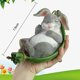 thumbnail image 2 of Swing Simulation Cute Resin Rabbit Outdoor Garden Statue Landscape Hanging Decoration - Creative Home Animal Statue Gifts, Adorable And Eye-catching G, 2 of 4