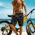 thumbnail image 4 of NICKSUN Men's Swim Trunks, Cute Print Quick Dry Summer Board Beach Shorts with Mesh Lining and Pockets, 4 of 6