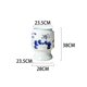 thumbnail image 2 of Maceta de cerámica de alta temperatura Jingdezhen con base alta de porcelana azul y blanca pintada a mano, 2 of 5