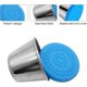 thumbnail image 3 of Contenedor de aderezo para ensaladas de acero inoxidable, 6 PCS Mini tazas de salsa con tapas de silicona, Mini contenedores de almacenamiento de alimentos a prueba de fugas para salsa Kuyhfg Bienvenido a Kuyhfg, 3 of 5