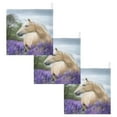 thumbnail image 6 of Coolnut Lavender Flower Horse Baby Muslin Washcloths Face Towel, 3 PCS Burp Cloths Cotton Wipes Infant Wash Cloth for Newborn Boys Girls 12x12 inches, 6 of 6