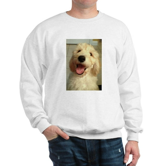 CafePress - Happy Goldendoodle Sweatshirt - Crew Neck Sweatshirt