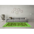 thumbnail image 3 of Ahgly Company Indoor Square Abstract Green Modern Area Rugs, 7' Square, 3 of 4