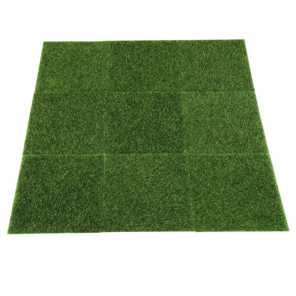 Tebru Synthetic Lawn, Synthetic Grass, 10 PCS Artificial Grass Mat Turf