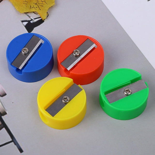 SHOWERORO Back to School 140Pack Compact Pencil Sharpener Office Use Random Color