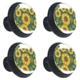 thumbnail image 1 of 4 Pcs Sunflower Knobs for Kitchen Cabinet Cupboard Dresser Bookcase Drawer Pulls Handles Round Home Decor, 1 of 5