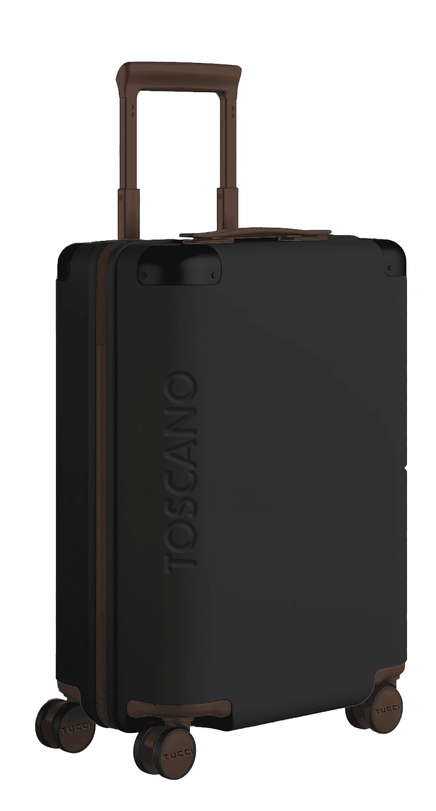 Toscano Premium Vintage 32" Extra Large Luggage - Black/Dark Brown
