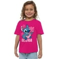 thumbnail image 1 of Lilo & Stitch Girls Palm Beach Aloha T-Shirt, 1 of 6