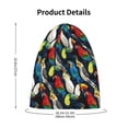 thumbnail image 4 of Rateoe Parrot Kids Beanie Warm Knit Beanie Hats Boys Girls Winter Hat Soft Slouchy Hats for Kids, 4 of 7