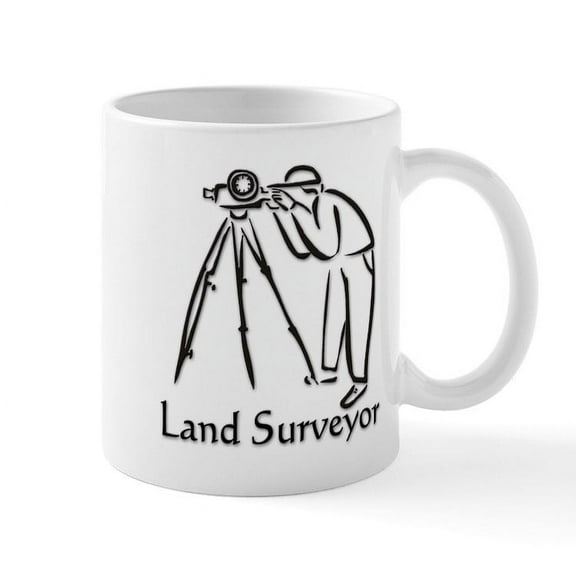 CafePress - Land Surveyor Mug - 11 oz Ceramic Mug - Novelty Coffee Tea Cup