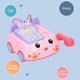 thumbnail image 4 of Juguete de teléfono de simulación para niños Juguetes de aprendizaje educativo temprano con efecto de música ligera y cuatro modos de juego y para niños mayores de 18 meses (rosa) TUNC Sencillez, 4 of 5