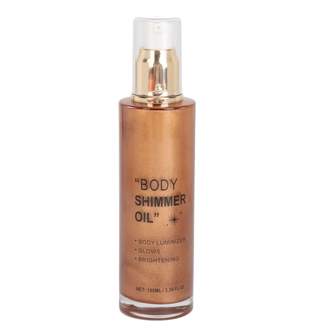 Resaltor Corporal de 100ml, Iluminador de Brillo Facial de Larga Duració, Líquido Brillante para Mejillas, Clavícula y Hombros