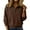 Coffee(Sweaters), variant on GUACER Half-Zip Pullover Sweaters for Women Casual Soft Ribbed Knit Turtleneck Long Sleeve Tops