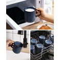 thumbnail image 3 of Famiware Star 4-Piece Stoneware 12 oz Coffee Mug Set, Nebulas Blue, 3 of 7