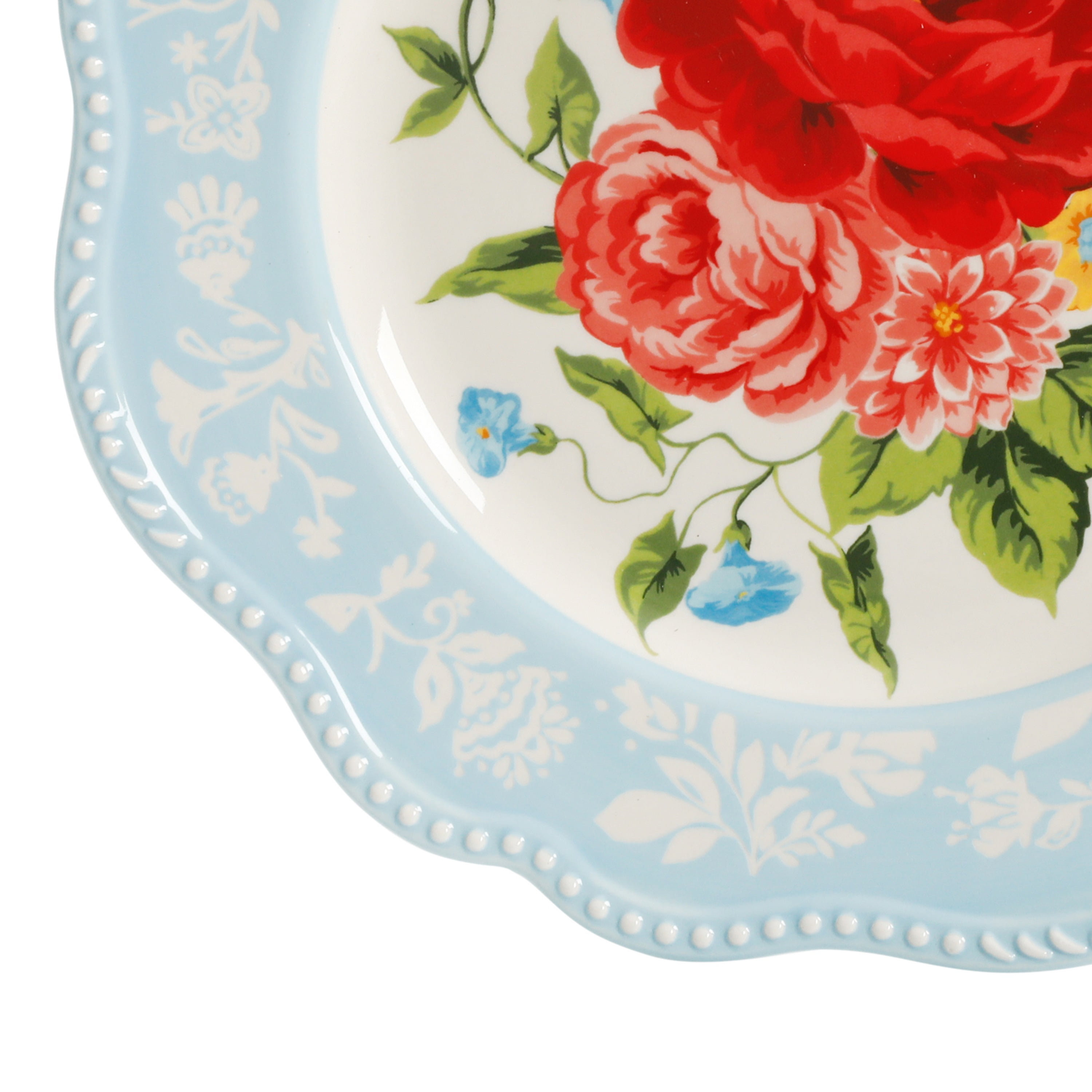 The Pioneer Woman Sweet Rose Ceramic 10.75-inch Dinner Plate