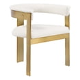 thumbnail image 4 of Meridian Furniture Romeo Cream Vegan Leather Dining Chair (Set of 2), 4 of 10