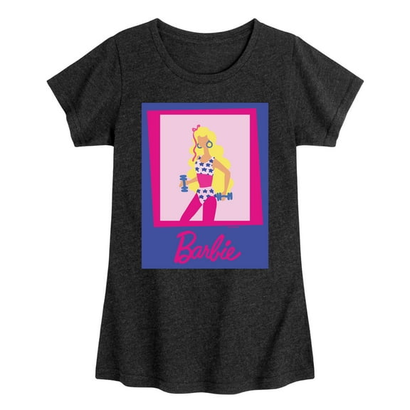 Barbie - Fitness Barbie - Work Out - Toddler And Youth Girls Raglan Graphic T-Shirt