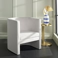 thumbnail image 5 of SAFAVIEH Eydis Modern Style Accent Chair, Light Gray Velvet, 5 of 13