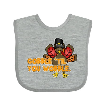

Inktastic Gobble Til You Wobble Gift Baby Boy or Baby Girl Bib