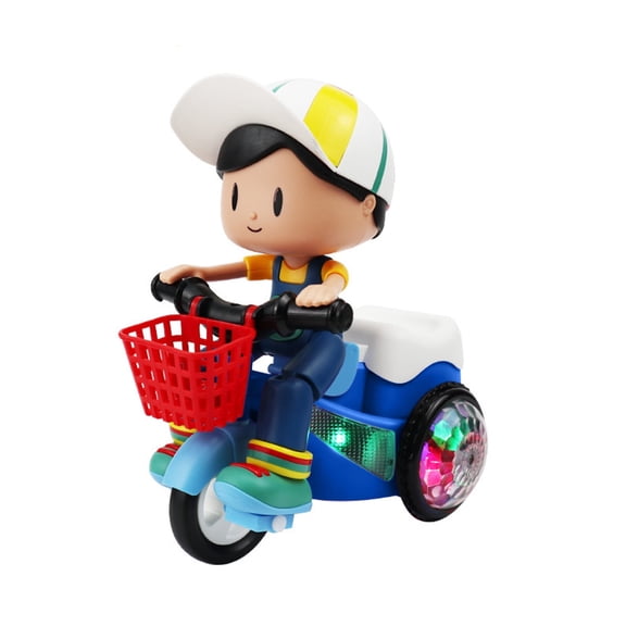 A 360 Rotating Electric Stunt Tricycle Toy Boy Design With Music Lights Universal Wheel Children'S Car