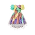 thumbnail image 1 of Girls Dress Halloween Color Block Tulle Skirt Multi-color Ruffle Sleeve 7 Years, 1 of 6