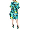 thumbnail image 4 of HAPPY BAY Women's Summer Loungewear Relaxed Fit Caftan Mini Casual Sundress 2X-3X Aqua_AC738, 4 of 4