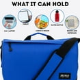 thumbnail image 4 of J World Unisex Thomas 16" Messenger Bag With Laptop Sleeve For School And Travel, Cobal Blue, 4 of 7