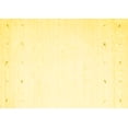 thumbnail image 1 of Ahgly Company Indoor Rectangle Solid Yellow Modern Area Rugs, 8' x 12', 1 of 4